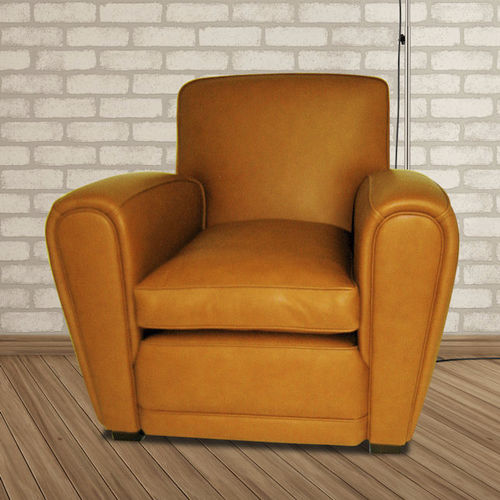 Klassischer Clubsessel - Henry  - Kingsgate Furniture ltd - Leder / Massivholz / mit abnehmbarem Kissen