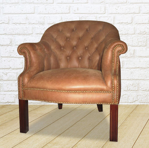 Klassischer Sessel - Devon  - Kingsgate Furniture ltd - Leder / Massivholz / individuell gestaltbar