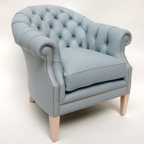 Klassischer Sessel - Kendal  - Kingsgate Furniture ltd - Leder / Massivholz / mit abnehmbarem Kissen