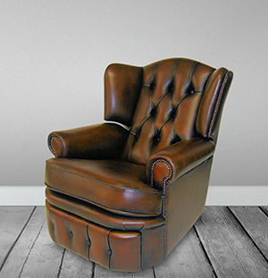 Klassischer Sessel - REGAL - Kingsgate Furniture ltd - Leder / mit Fußstütze / Ohren