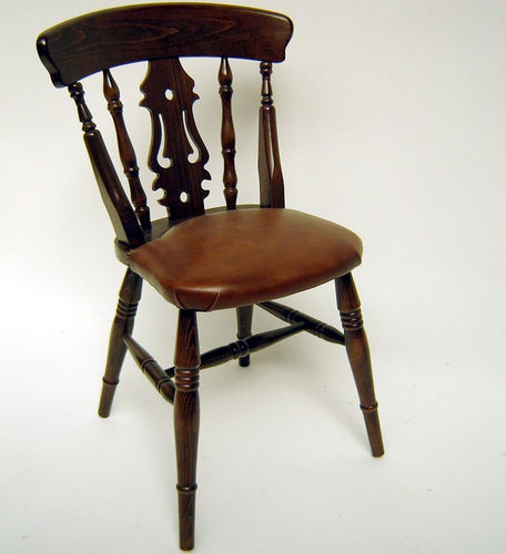 Klassischer Stuhl - Fiddle  - Kingsgate Furniture ltd - für den Innenraum / Leder / Gestell aus Holz
