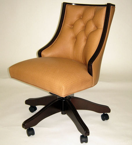 Klassischer Bürostuhl - Verona  - Kingsgate Furniture ltd - für den Innenraum / Leder / Gestell aus Holz