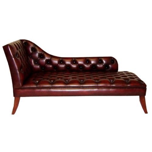 Chesterfield-Liege - Richmond  - Kingsgate Furniture ltd - Leder / Massivholz / 1 Platz
