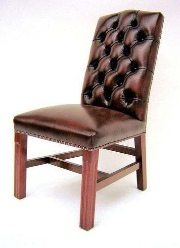 Klassischer Esszimmerstuhl - Gainsborough  - Kingsgate Furniture ltd - für den Innenraum / Leder / Gestell aus Massivholz