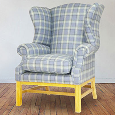 Klassischer Sessel - Kings - Kingsgate Furniture ltd - Stoff / Massivholz / mit abnehmbarem Kissen