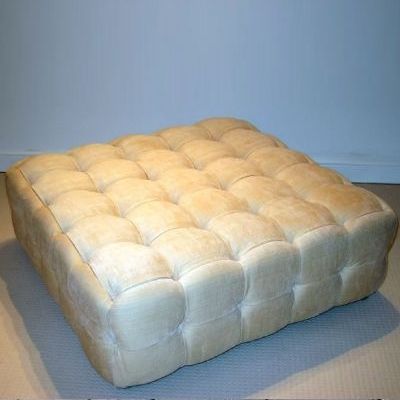 Chesterfield-Ottomane - 803-3  - Kingsgate Furniture ltd - Leder / quadratisch / handgefertigt