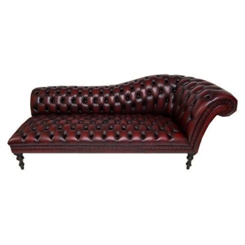 Chesterfield-Liege - Walmer  - Kingsgate Furniture ltd - Leder / Massivholz / mit Armlehnen