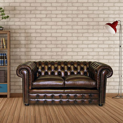Chesterfield-Sofa - CAMBRIDGE - Kingsgate Furniture ltd - Leder / mit Armlehnen / handgefertigt