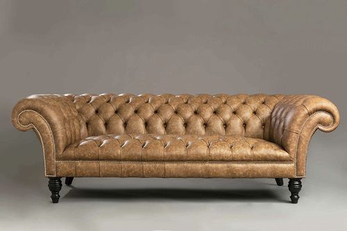 Chesterfield-Sofa - Chilham  - Kingsgate Furniture ltd - Leder / mit Armlehnen / individuell gestaltbar