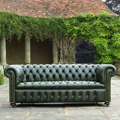 Chesterfield-Sofa - Classic - Kingsgate Furniture ltd - Leder / mit Armlehnen / handgefertigt