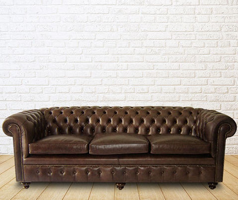 Modernes Sofa - Classic - Kingsgate Furniture ltd - Leder / mit Armlehnen / individuell gestaltbar