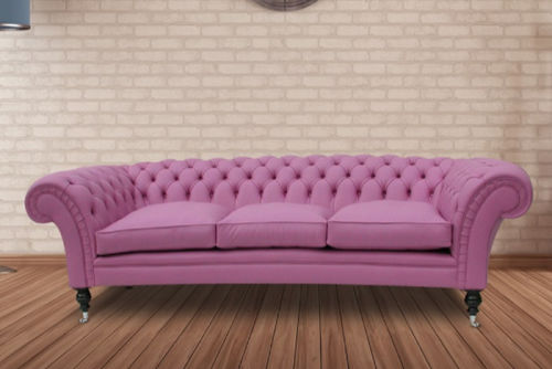 Chesterfield-Sofa - Royal Chelsea - Kingsgate Furniture ltd - Stoff / mit Armlehnen / individuell gestaltbar