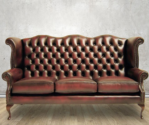 Modernes Sofa - Arkle  - Kingsgate Furniture ltd - Leder / mit Armlehnen / mit abnehmbarem Kissen
