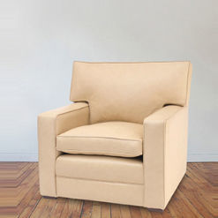 Moderner Sessel - St Tropez - Kingsgate Furniture ltd - Leder / Massivholz / mit abnehmbarem Kissen