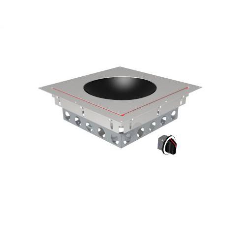 Induktionswok - MS-I-POWER 300 E - MENU SYSTEM AG - Profi / mit 1 Kochfeld / Einbau