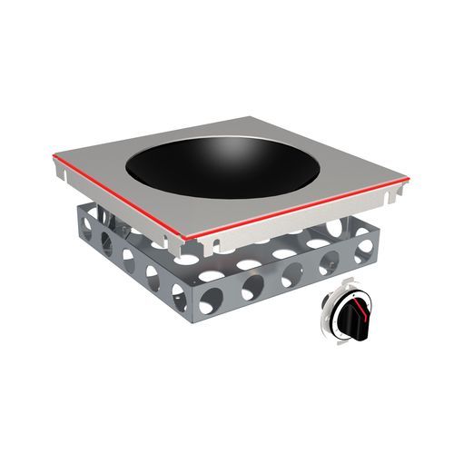 Induktionswok - ECO 300, 3.5 KW - MENU SYSTEM AG - für den professionellen Gebrauch / mit 1 Kochfeld / Einbau