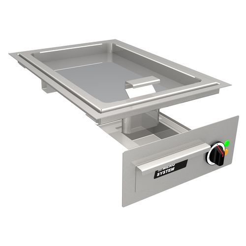 Plancha-Grill / für Profiküchen - MS-G-40E - MENU SYSTEM AG - Induktion / Einbau