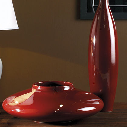 Moderne Vase - CORALLO - Cerasarda - Keramik / rot