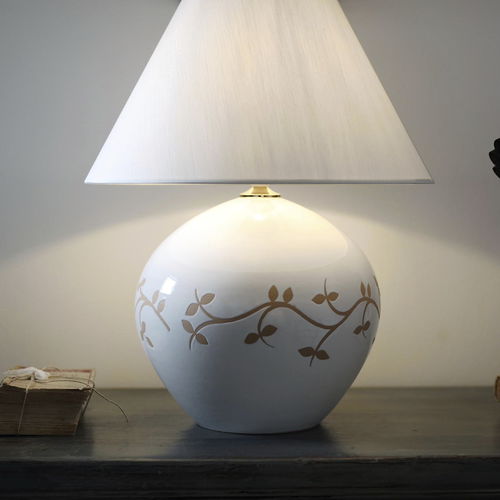 Tischlampe - LE FORME - Cerasarda - Keramik / klassisch / mit Kabel
