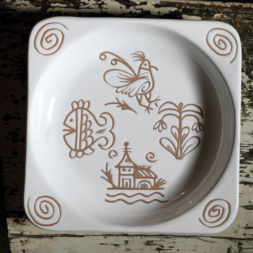 Flache-Teller - VALLAURIS - Cerasarda - rund / rechteckig / oval