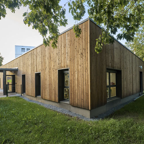 Fertigbau-Gebäude - SAINT NAZAIRE 248 M² - Cougnaud - Modul / Massivholz / für Schulen