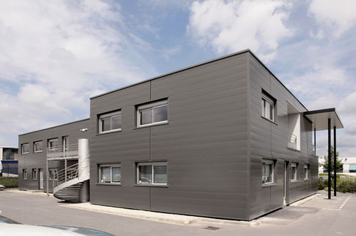 Modulgebäude - BEC CONSTRUCTION 370 m²  - Cougnaud - Fertigbau / Holz / für Büro