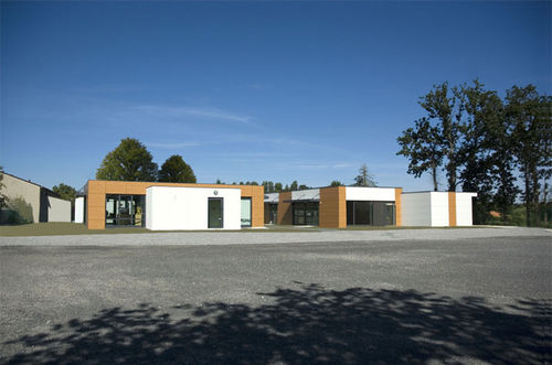 Modulgebäude - MACHÉ 190 m²  - Cougnaud - Fertigbau / Holz / für Schulen