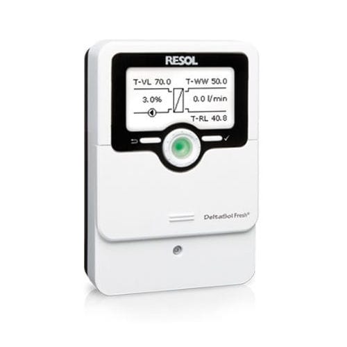 Wandmontierter Heizungsregler - DELTASOL FRESH® - RESOL Elektronische Regelungen GmbH - für Solar-Durchlauferhitzer
