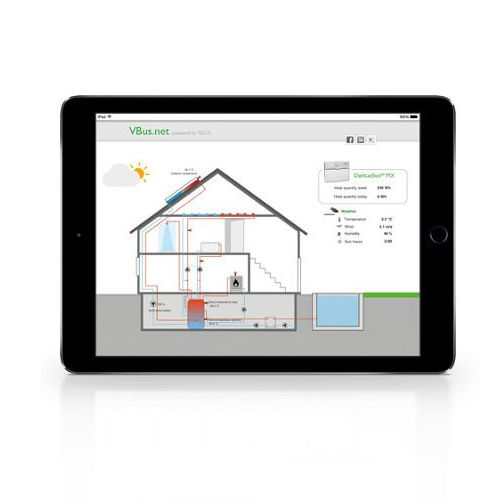 Bedientastatur für Hausautomationssystem - VBUS.NET - RESOL Elektronische Regelungen GmbH - für Heizsystem / wandmontiert