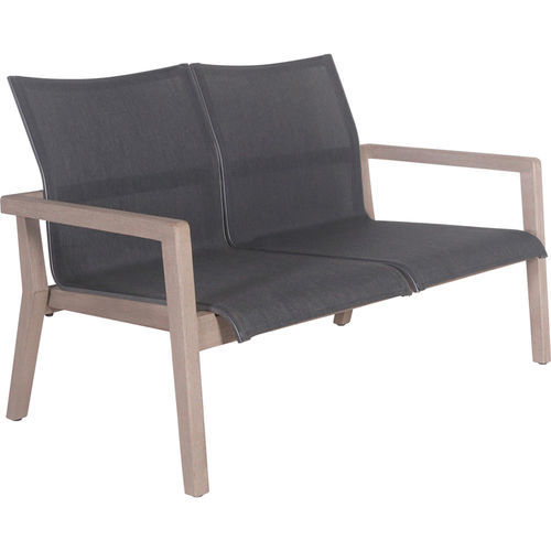 Modernes Sofa - COPENHAGUE - LES JARDINS - für Außenbereich / Segeltuch / mit Armlehnen