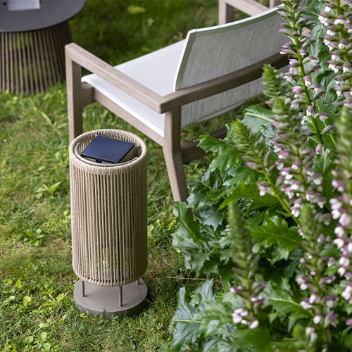 Leuchtpoller für Garten - ROP & STRIP - LES JARDINS - modern / Aluminium / Kordel