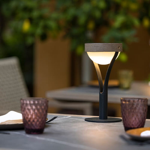 Tischlampe - TYBLE  - LES JARDINS - Aluminium / modern / wiederaufladbar