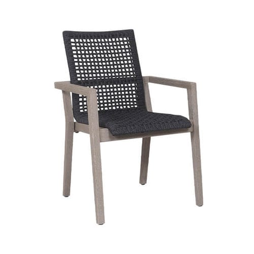Moderner Stuhl - COPENHAGUE - LES JARDINS - für Garten / Teakholz / Kordel