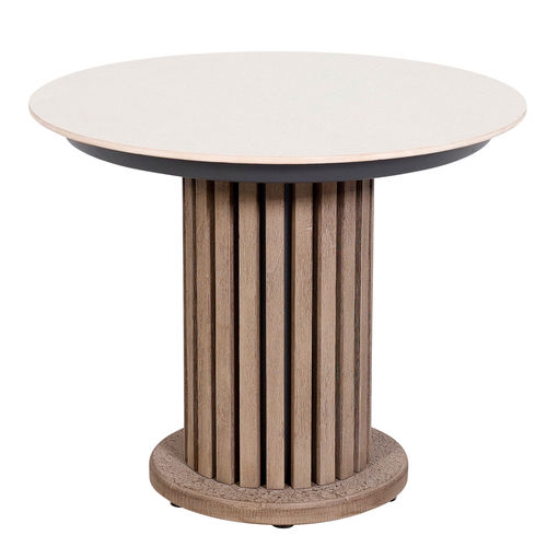 Couchtisch für Garten - CHESTER - LES JARDINS - modern / Keramik / Gestell aus Teakholz