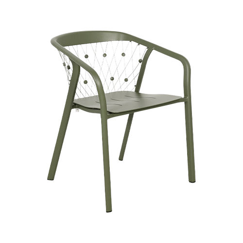 Moderner Gartenstuhl - CHESTER - LES JARDINS - Aluminium / Edelstahl / Gestell aus Aluminium