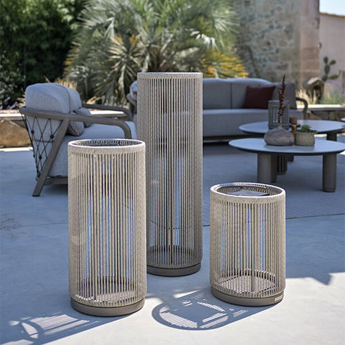 Bodenlampe - TECK065 - LES JARDINS - Aluminium / Kordel / modern
