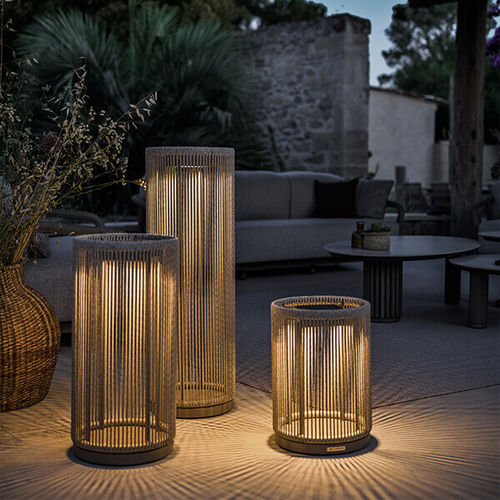 Bodenlampe - TECK066 - LES JARDINS - Aluminium / Kordel / modern