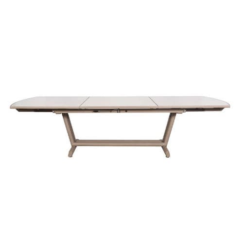 Moderner Tisch - TA03131 - LES JARDINS - Keramik / Gestell aus Holz / rechteckig
