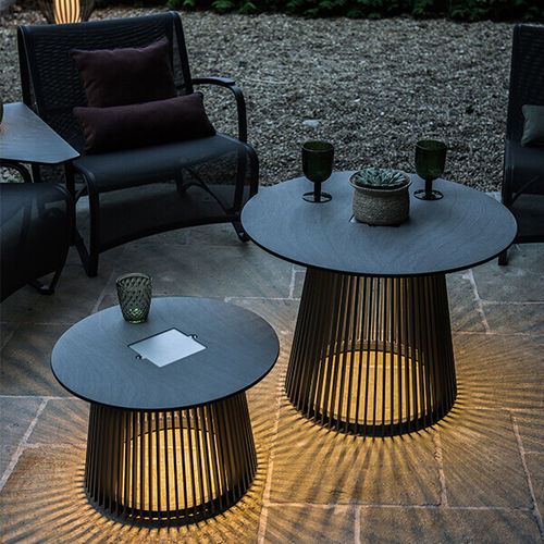 Moderner Couchtisch - TA04540 - LES JARDINS - Acryl / Aluminium / Milchglas