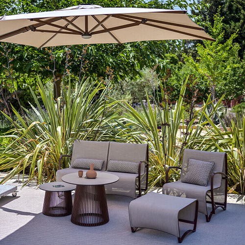 Moderner Couchtisch - TA04543 - LES JARDINS - Acryl / Aluminium / Milchglas