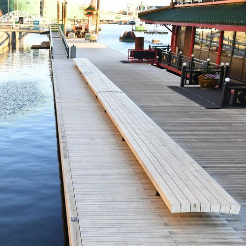 Holz-Terrassendiele - FLOATING JETTY - Accsys Technologies - Holzoptik / für Gewerbegebrauch / nachhaltig