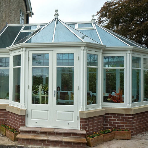 Selbsttragende Veranda - PRESTON - Accsys Technologies - Glas / Laubholz