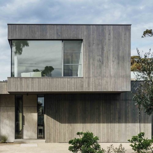 Paneel-Fassadenverkleidung - PORTSEA BEACH HOUSE - Accsys Technologies - Holz / Dekorputz / vertikal