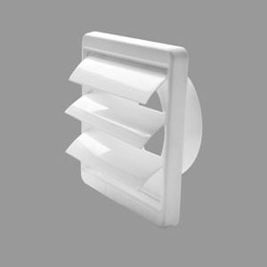 Kunststoff-Lüftungsgitter - 51791101 - Airflow Developments - quadratisch / weiß