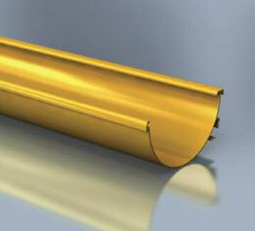 Aluminium-Regenrinne - AQUALINE : HALF ROUND GUTTER - Alumasc Exterior Building Products - halbrund