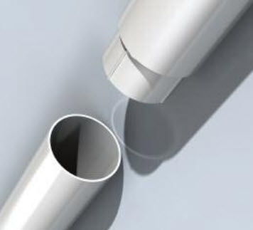 Regenwasser-Fallrohr / Aluminium - FLUSHJOINT : CIRCULAR  - Alumasc Exterior Building Products