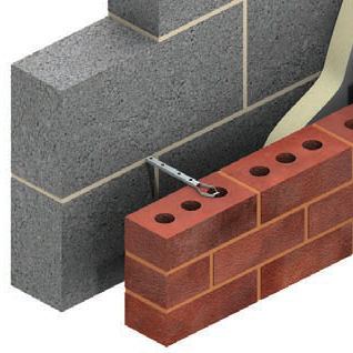 Stahl-Befestigungssystem - ST1 - Ancon Building Products - für hinterlüftete Fassade / für Fassadenverkleidung
