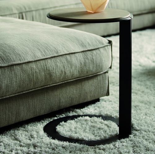 Moderner Beistelltisch - Ano - PH Collection - Holz / Gestell aus Stahl / rund