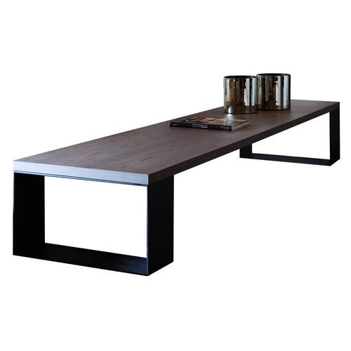 Moderner Couchtisch - Belize - PH Collection - Holz / Gestell aus Stahl / rechteckig