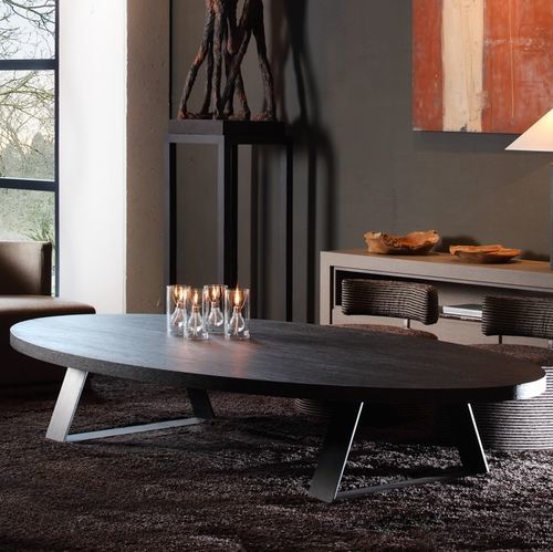 Moderner Couchtisch - Tr&eacute;vise - PH Collection - Holz / Keramik / Gestell aus Stahl